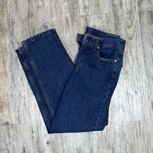 Levis 550 Jeans Mens 30x32 Blue Denim Faded Cotton Casual Well Worn Red Tab